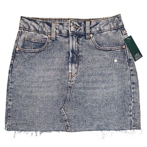 Wild Fable, Acid Wash, Denim Pencil Skirt, Orange Stiching, Size 6 Women’s NWT